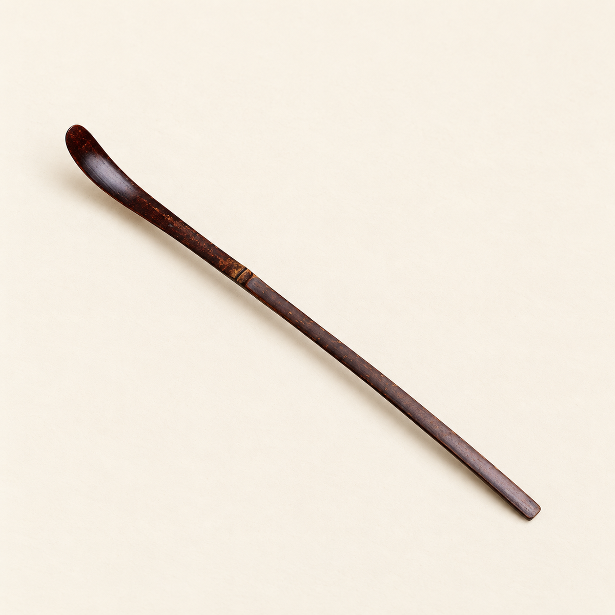 Wooden matcha scoop, another view and included pieces