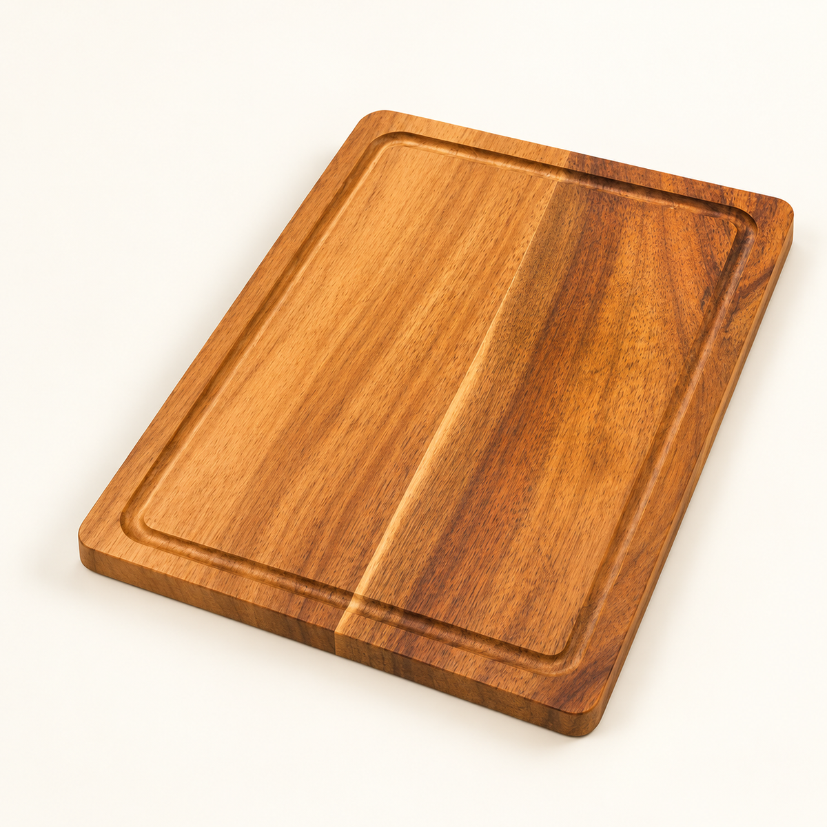 Wooden chopping board, another view and included pieces