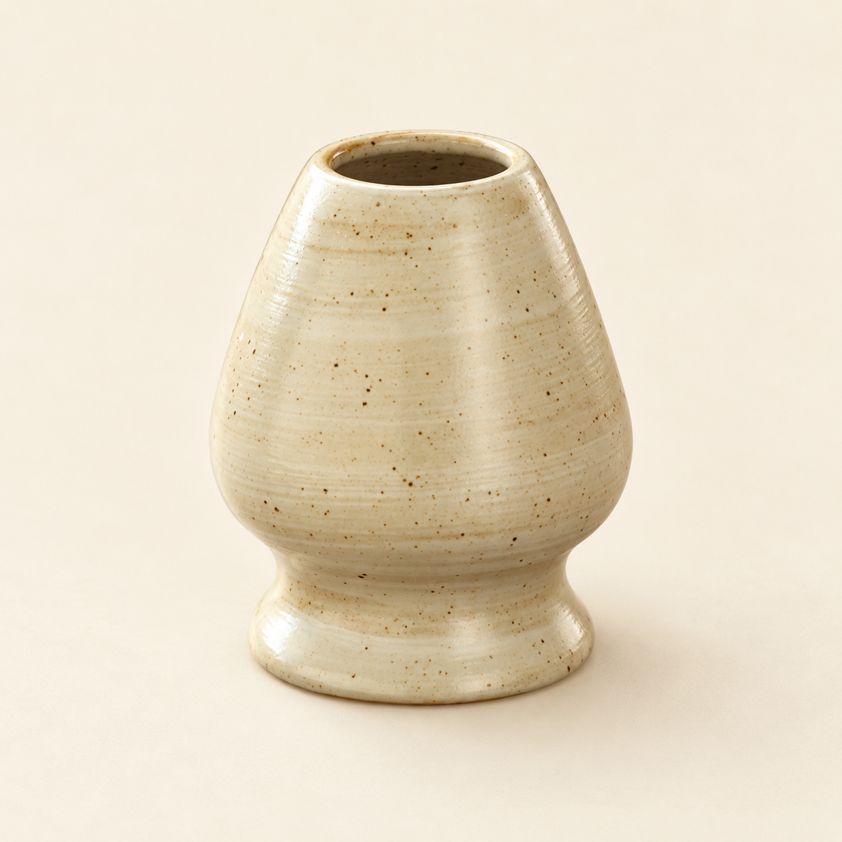 Ceramic matcha whisk holder, another view and included pieces