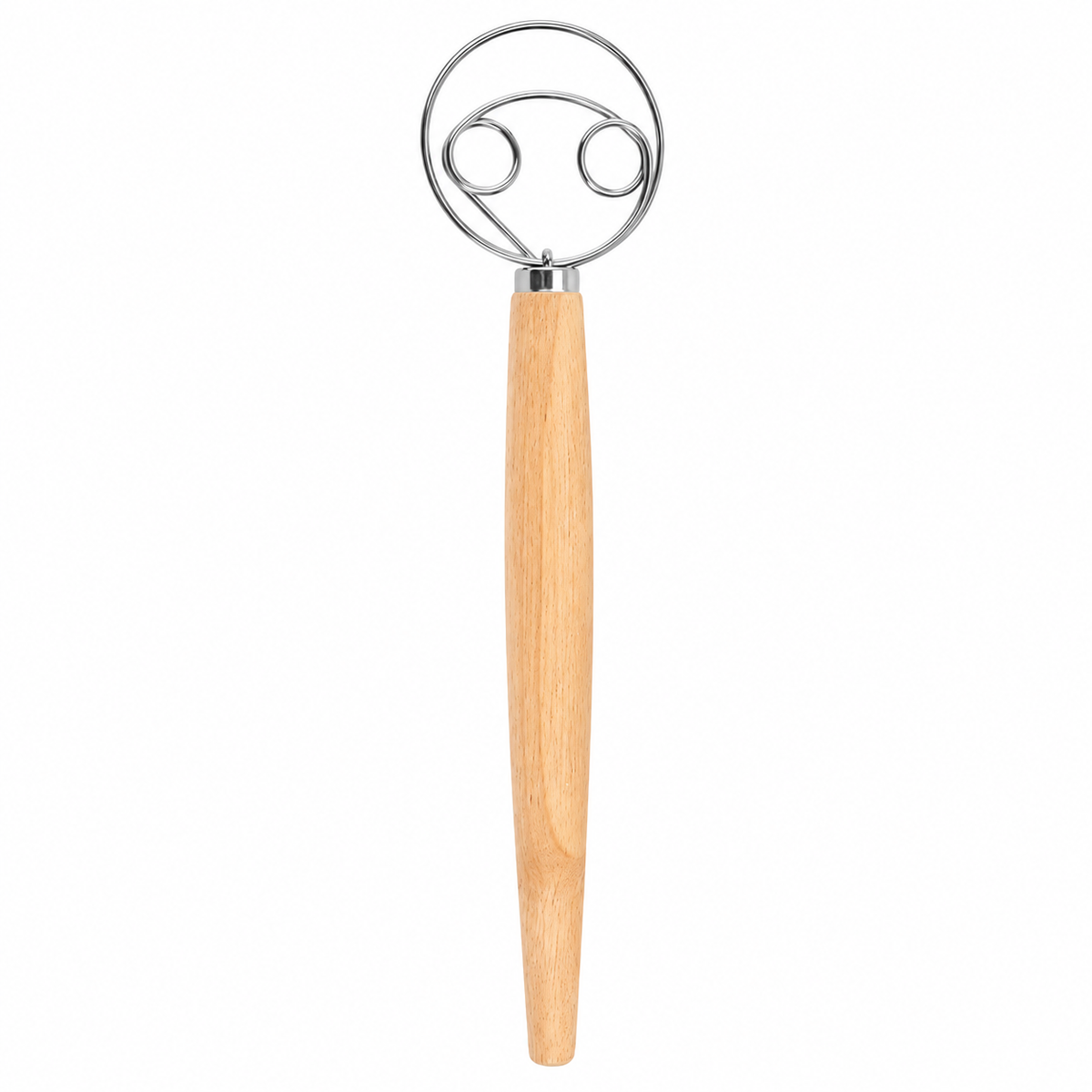 Danish dough whisk on a white background