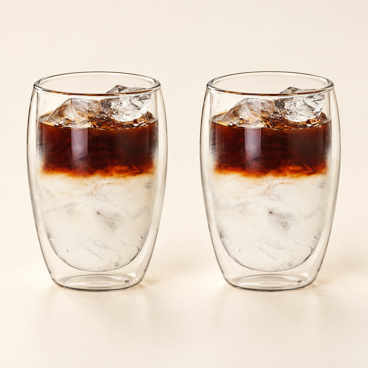 Double-wall latte glasses, set of 2, another view and included pieces