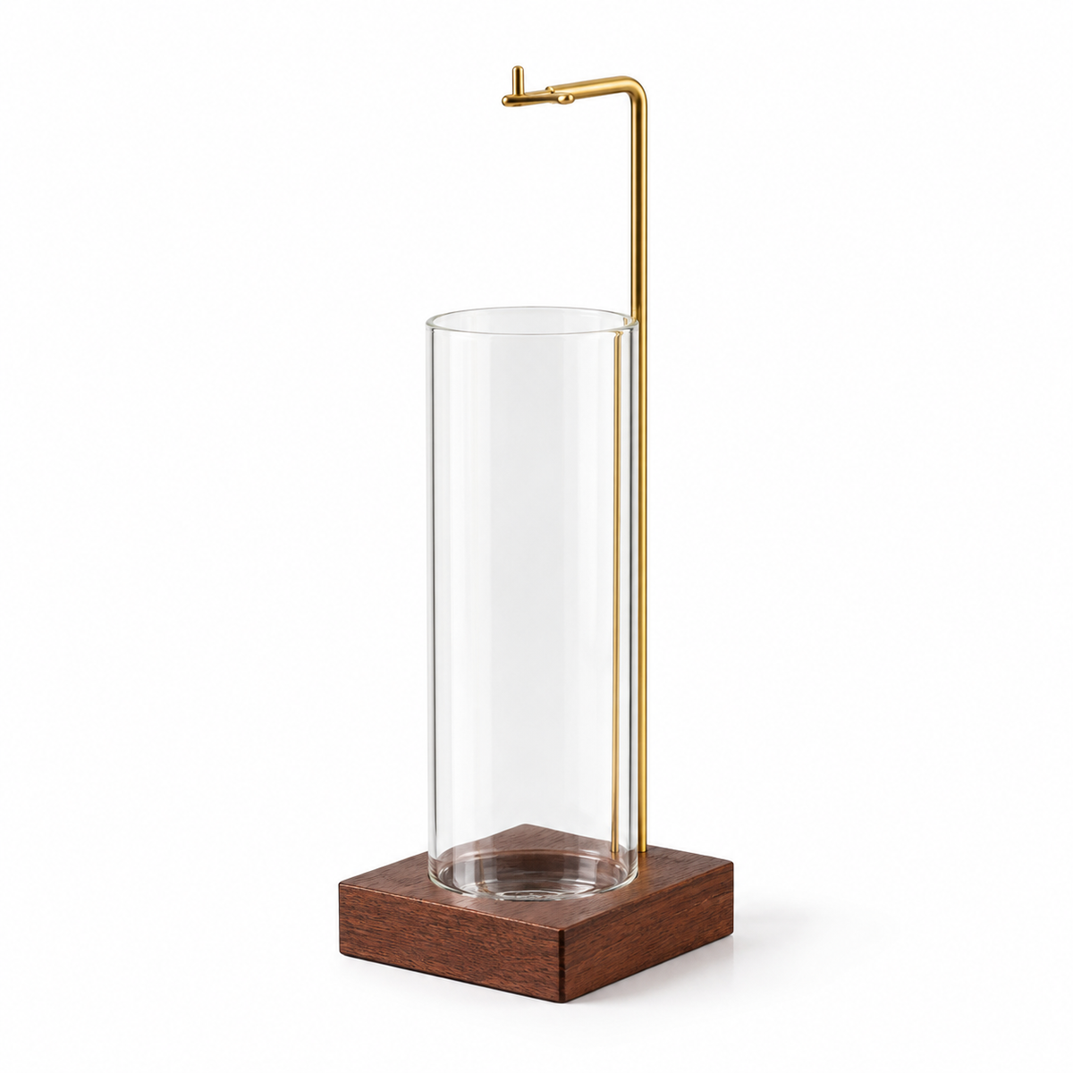 Line & Ember Glass Ash-Catcher Incense Holder: on a white background