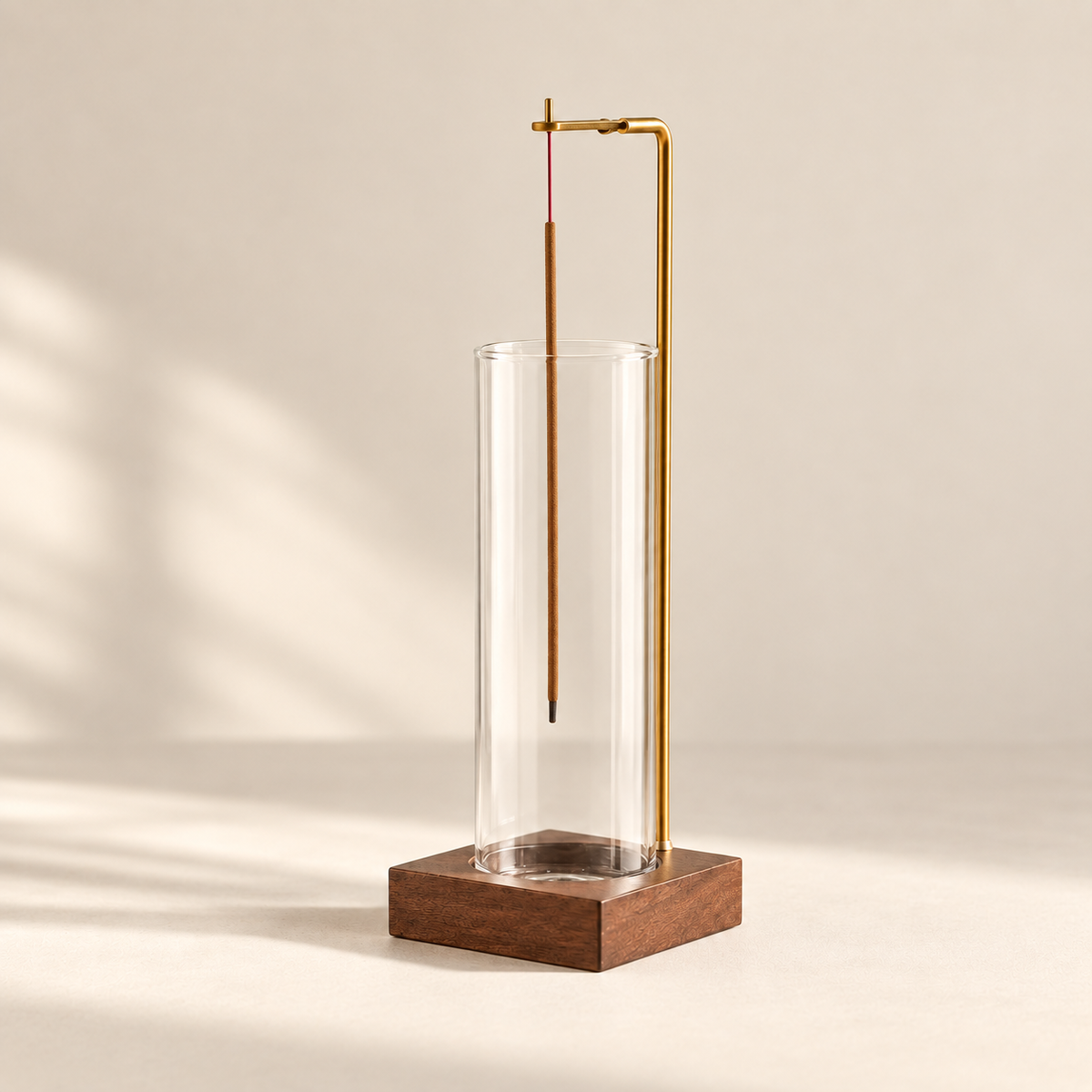 Line & Ember Glass Ash-Catcher Incense Holder: product arrangement