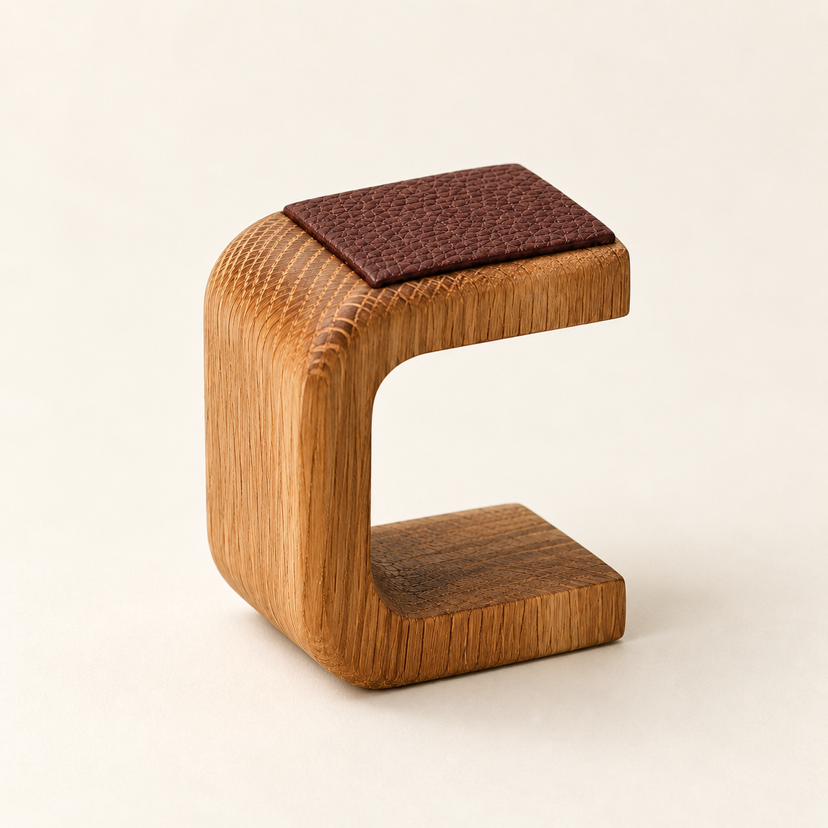 Resting Watch Stand - Oak Tone: product arrangement