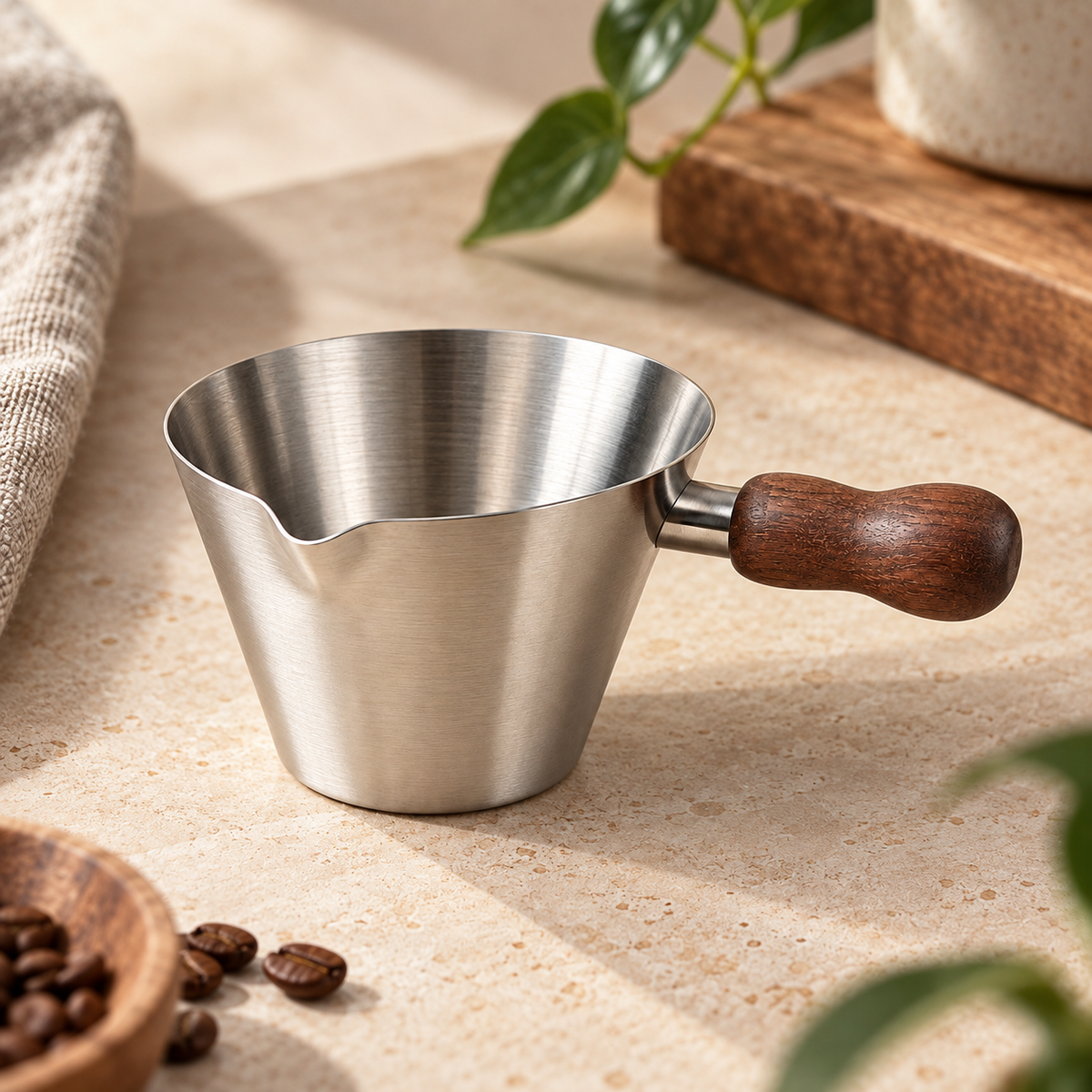Measure Espresso Dosing Cup - 200 ml: close-up detail