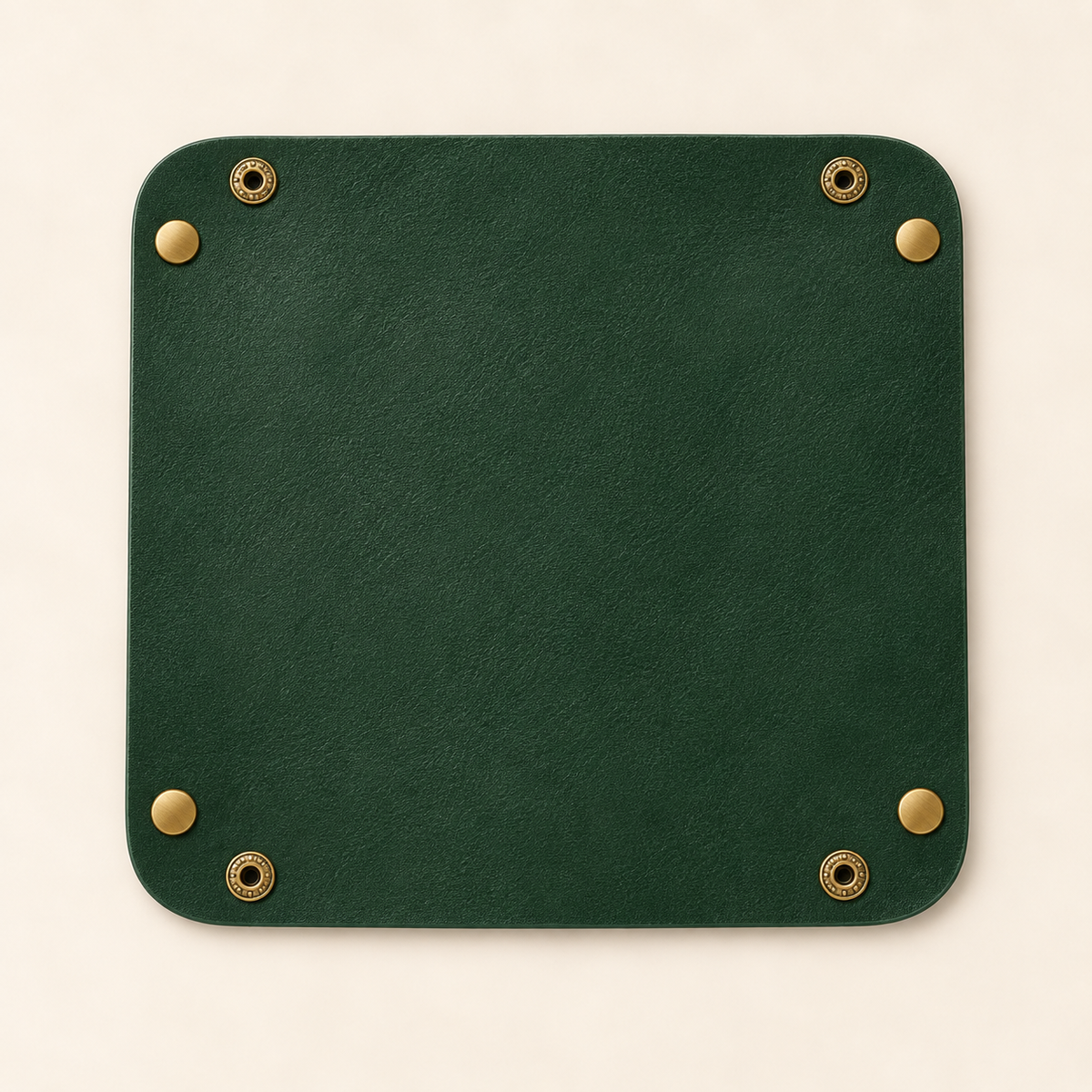 Away Fold-Flat Valet Tray - Dark Green: product arrangement