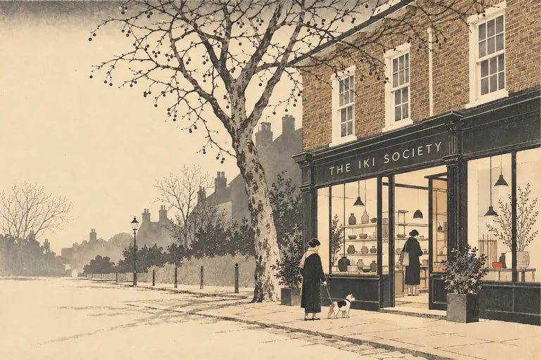 Drawing of The IKI Society shopfront